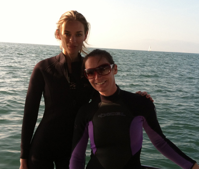 scuba diving with amber arbucci