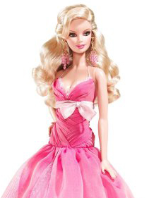 barbie wearing pink