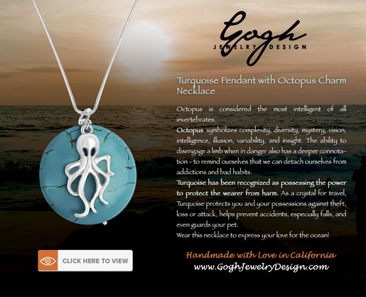 miss scuba ocean inspired octopus necklace
