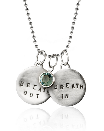 miss scuba breath in out necklace